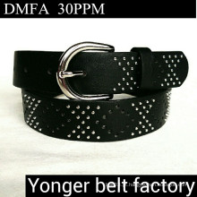 X Shape Stud Combinação Custom Stud Fancy Senhoras Wide Elastic Belts